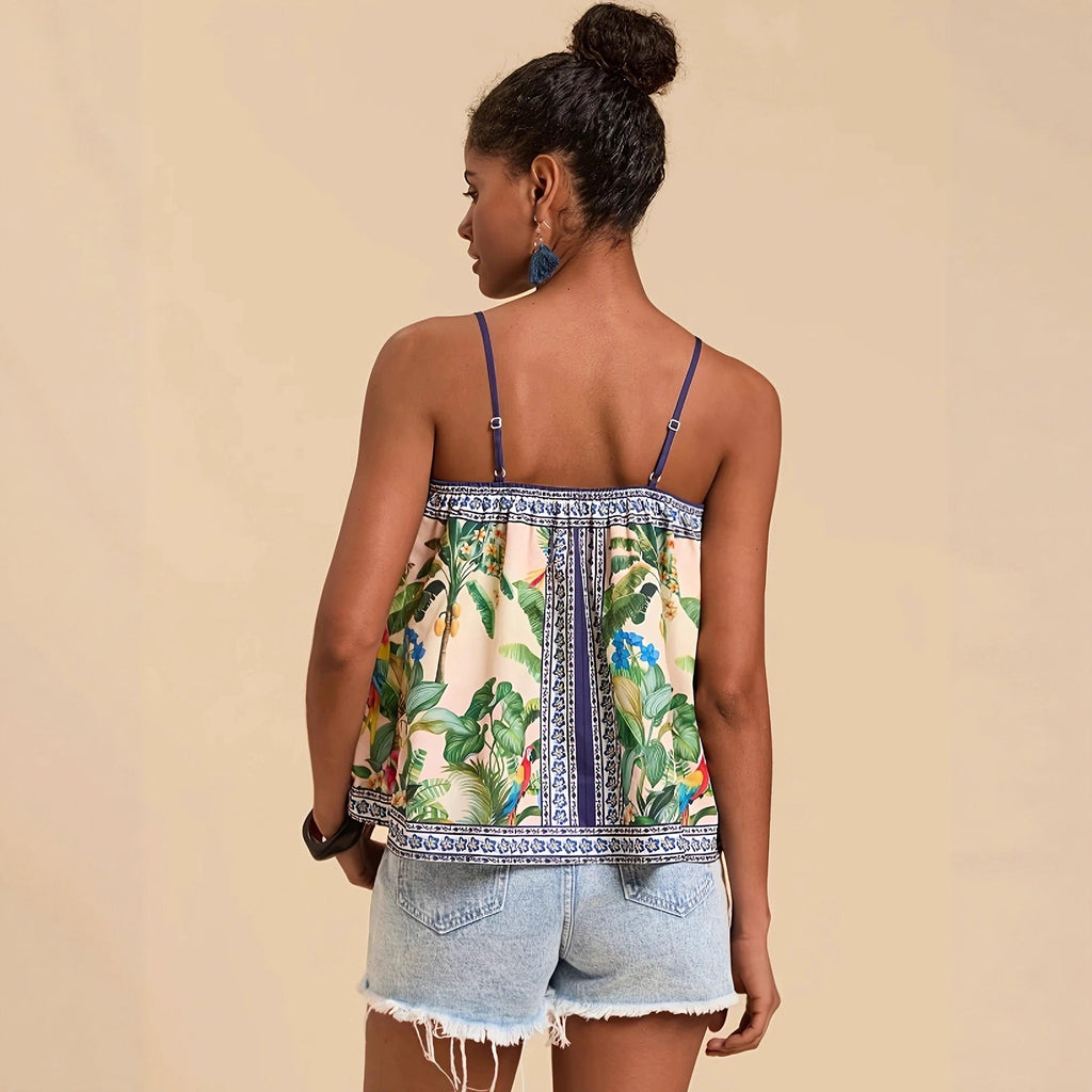 Women's Casual Loose-fit Chic Printed Camisole