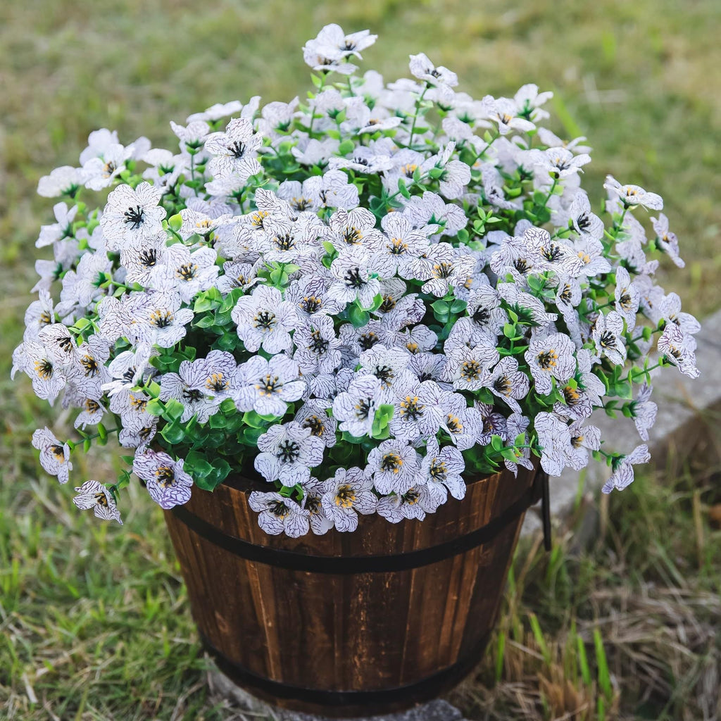 Artificial Outdoor UV-proof Decorative Simulation Green Plant Plastic Flowers
