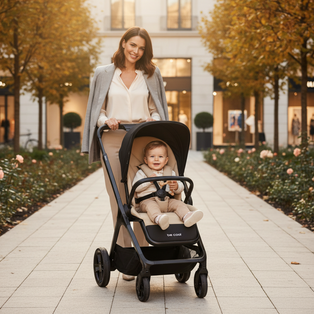 Be Cool Kombo Trio: Pushchair + Carrycot + i-Size Travel Baby Carrier, Be Rock