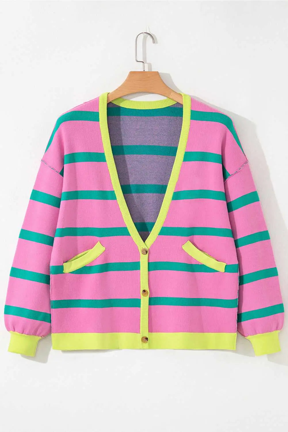 Urban Stripe Loose Cardigan Women UK