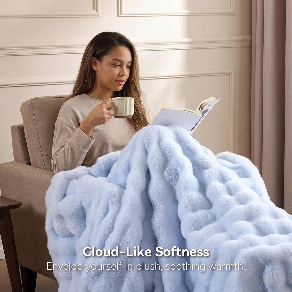 Luxury Faux Fur Throw Blanket