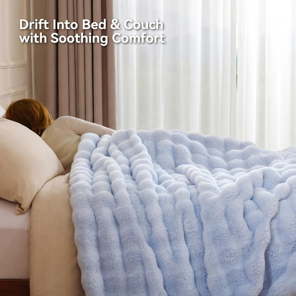 Luxury Faux Fur Throw Blanket