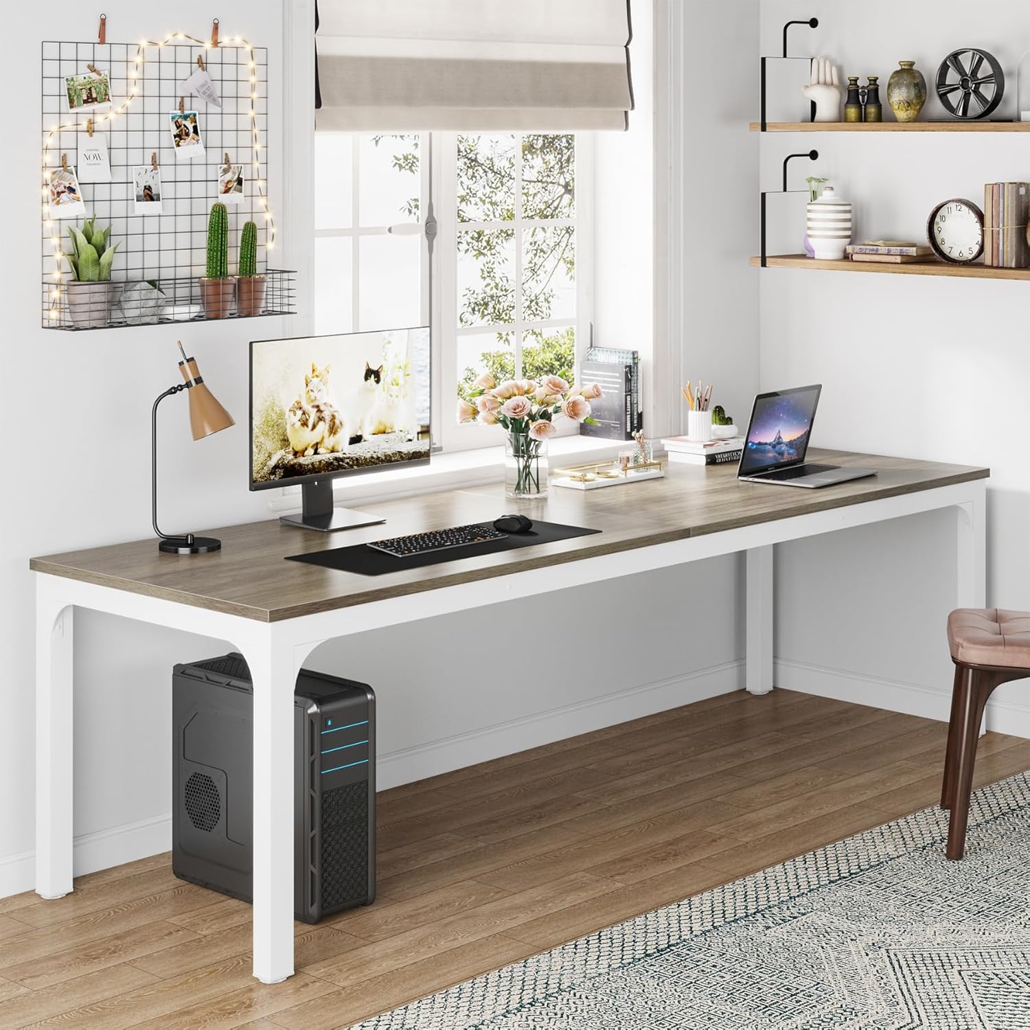200cm Computer Desk, Rectangle Executive Desk, 6FT Conference Table