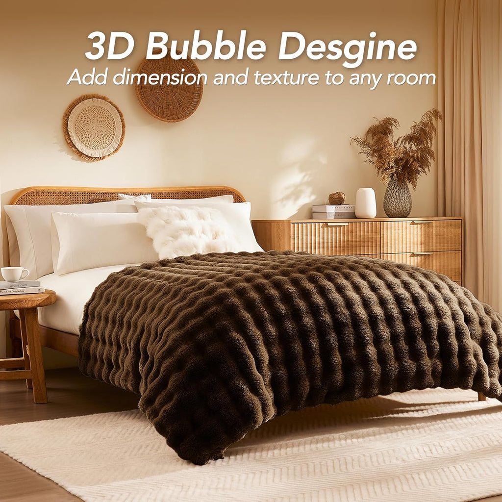 Luxury Faux Fur Throw Blanket