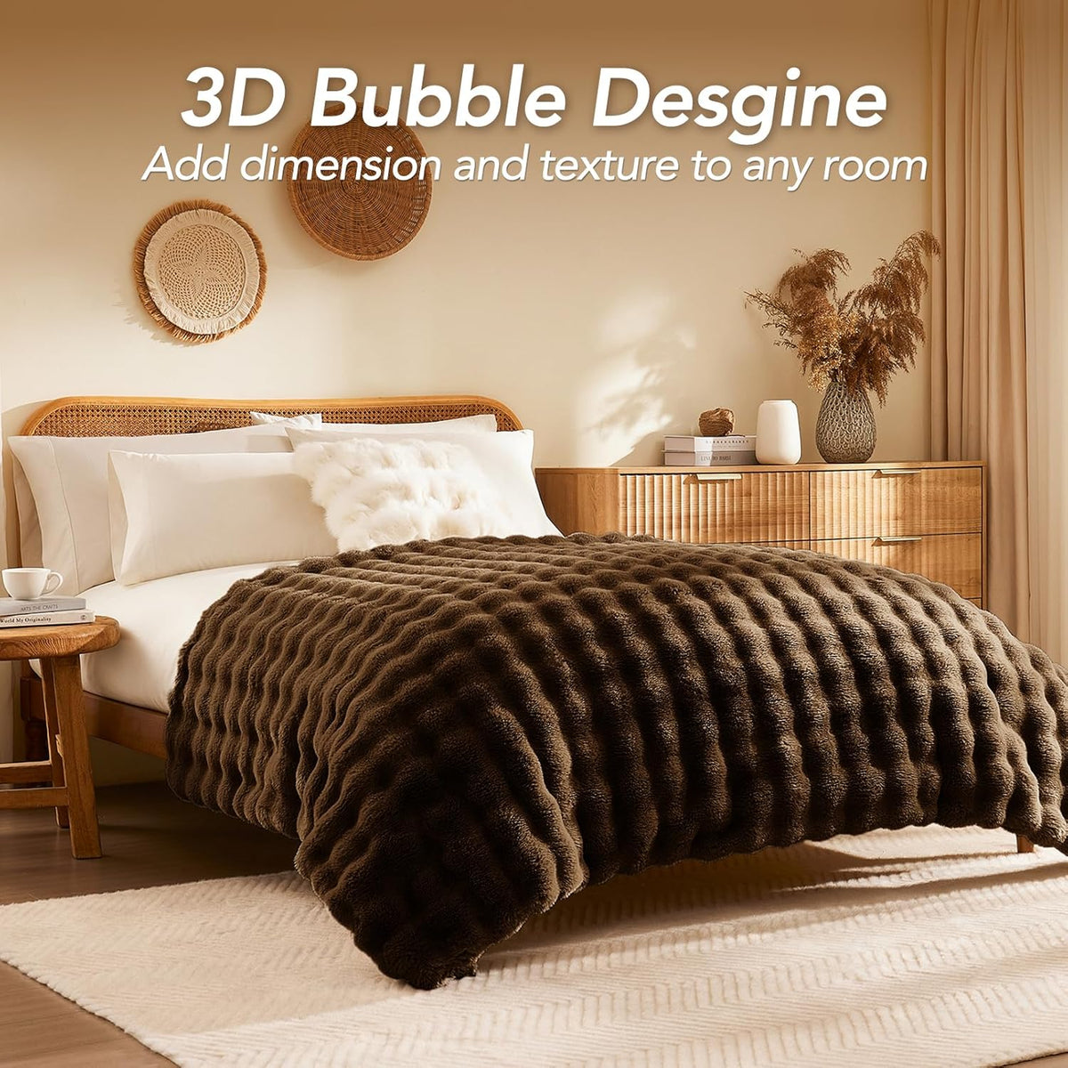 Luxury Faux Fur Throw Blanket