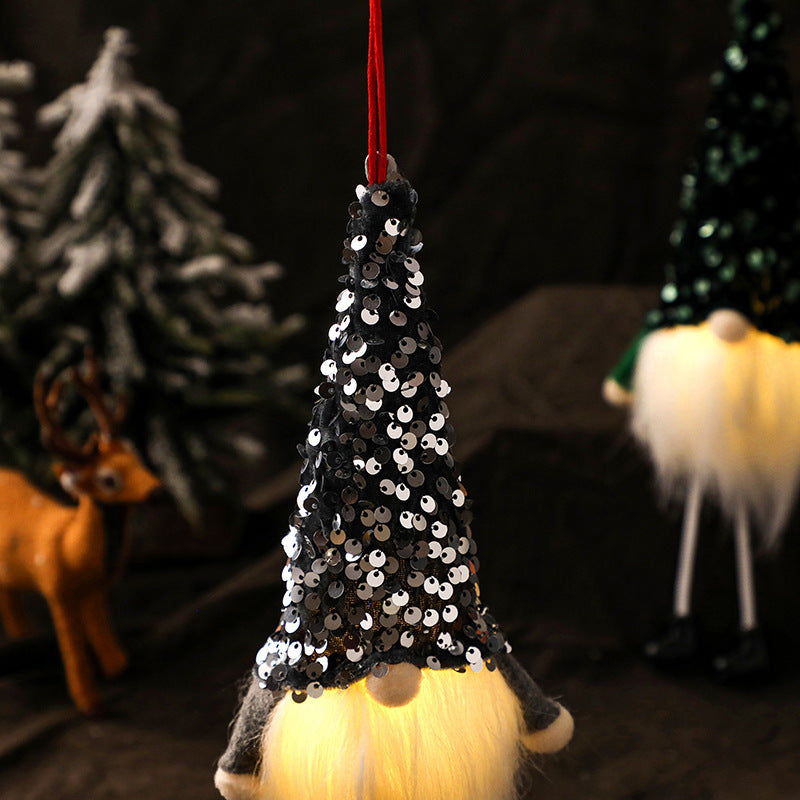 Christmas Long-legged Faceless Glowing Doll
