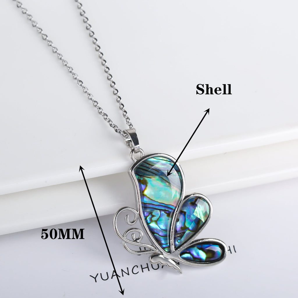 European And American New Inlaid Abalone Shell Pendant