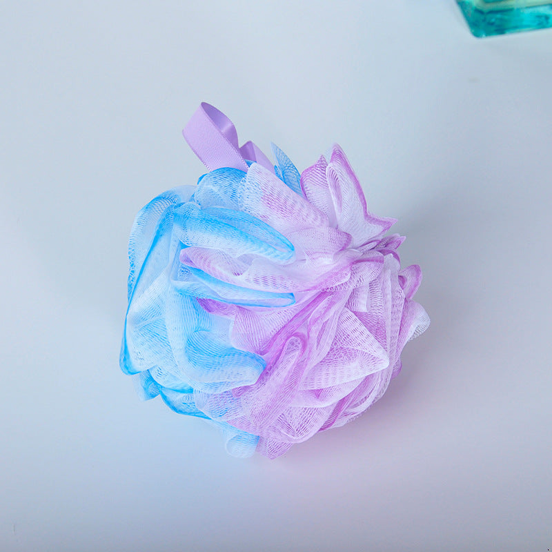 New Style Brush Back Big Flower Foam Bath Ball
