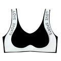 Letter Wide Shoulder Strap Small Chest Gathering Bras Breathable