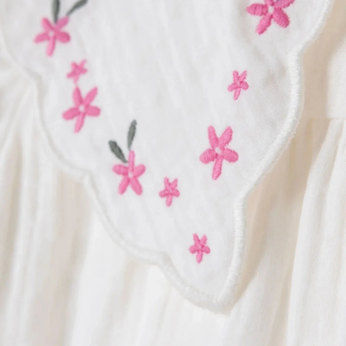HelloBaby Short Sleeve Muslin Baby Dress (6-9 Months to 4-5 Years)
