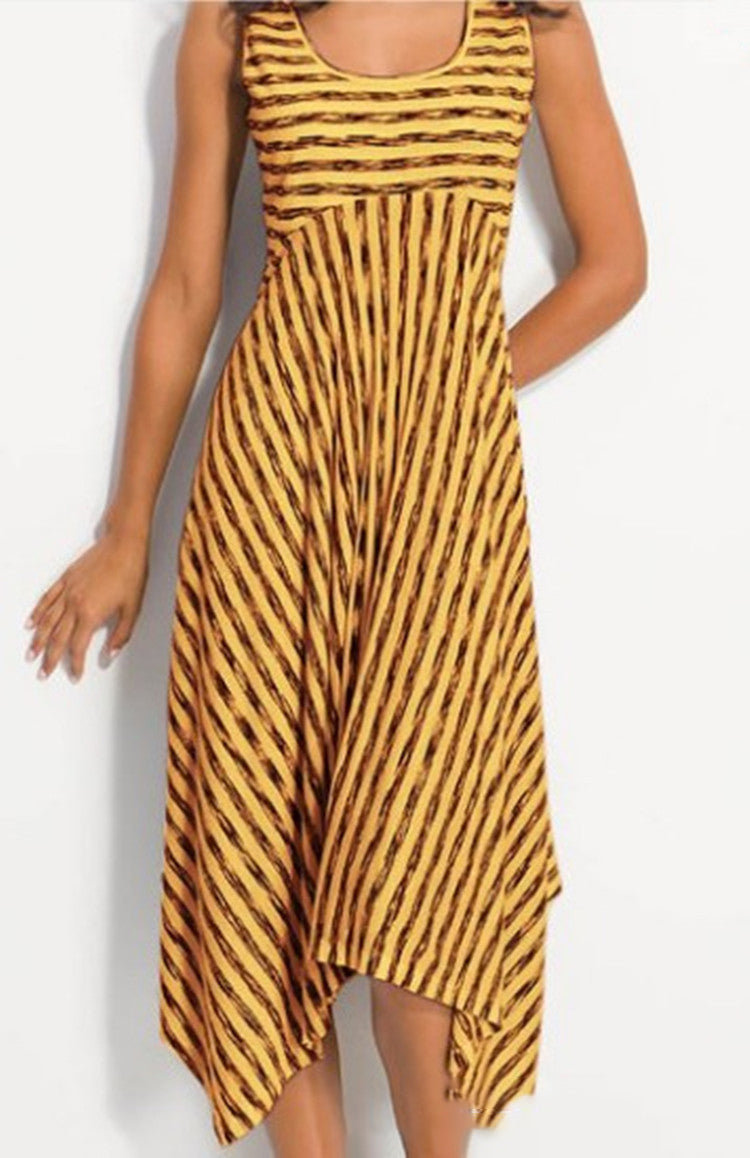 Striped patchwork dress