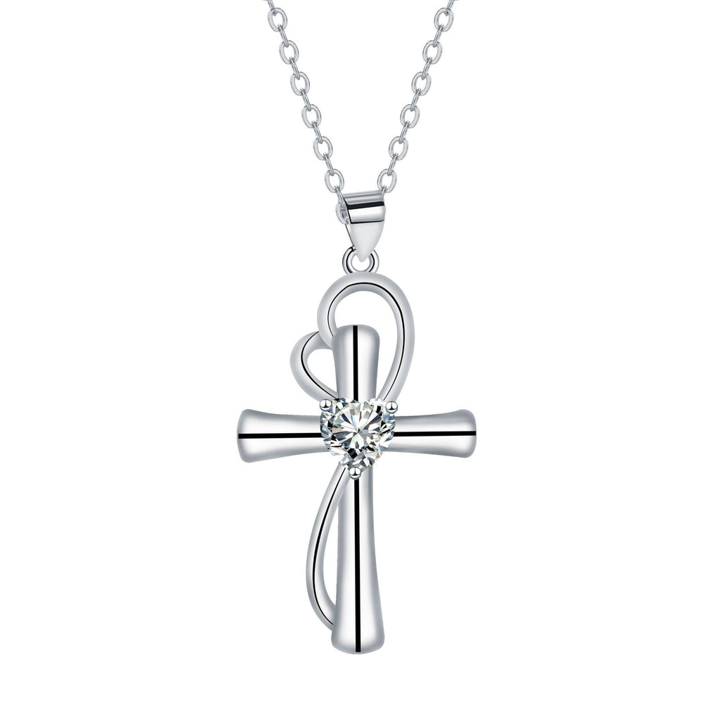 Cross Pendant Necklace Valentine's Day Gift