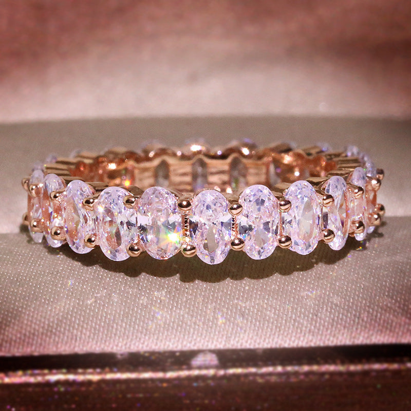 Zircon Oval Ring
