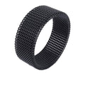 Stainless steel deformed mesh ring