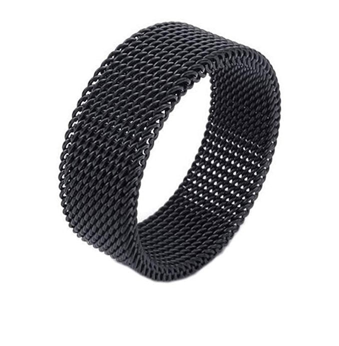 Stainless steel deformed mesh ring