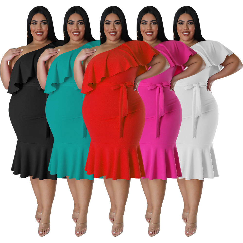 Fashionable Slim-fit Casual Mid-length Tube Dress