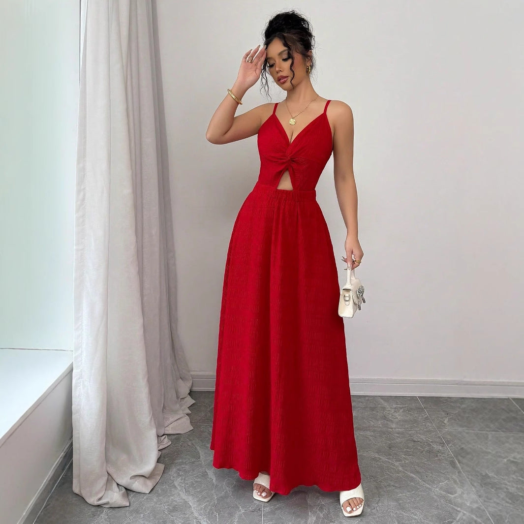 Beach Seaside Vacation Beautiful Red Dress