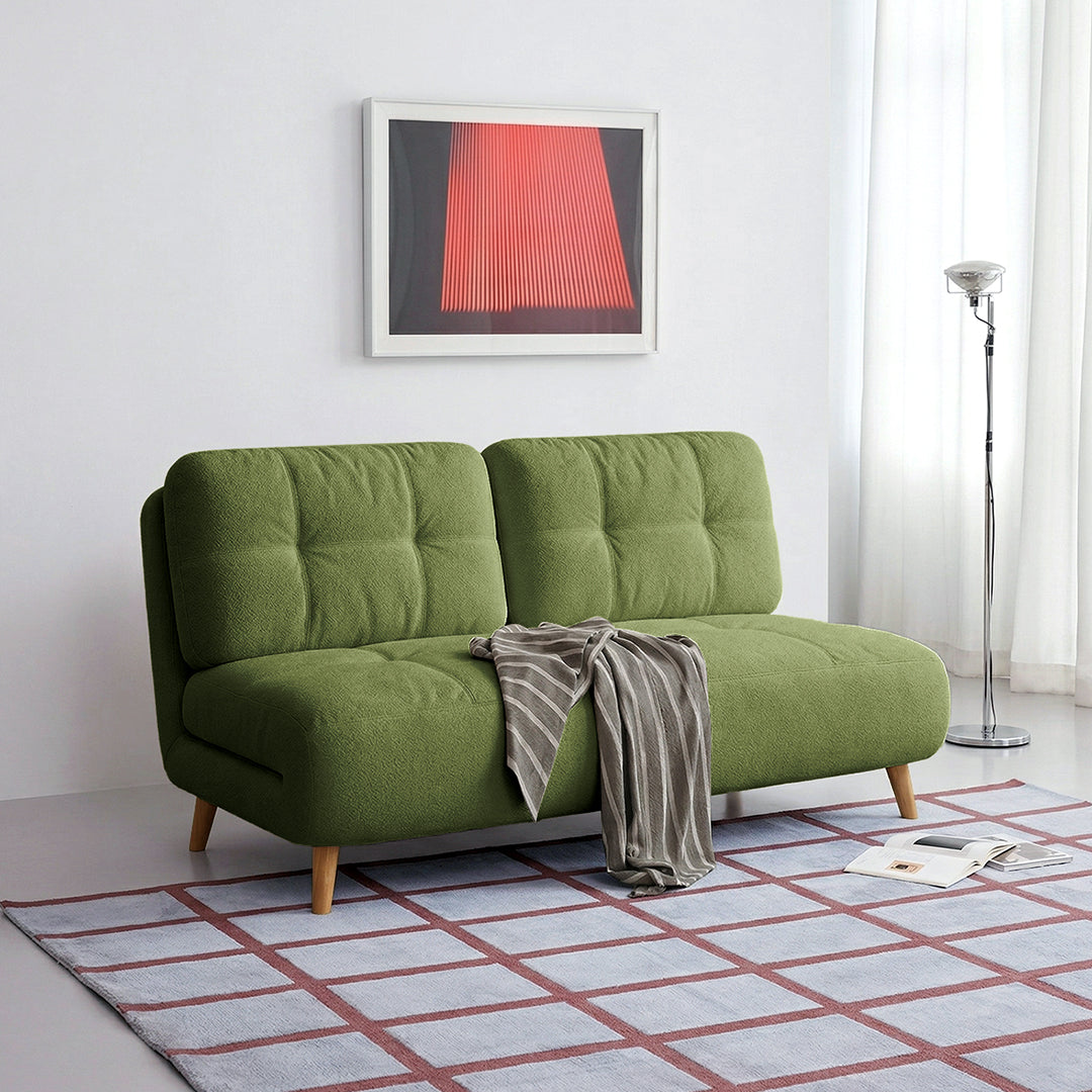 Evans Single Seater, Two Seater Sofa Bed, Velvet