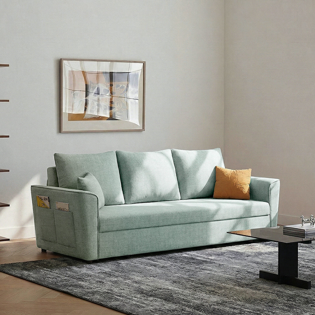 Gertrude Sofa Bed Single Seater, Two Seater, Linen