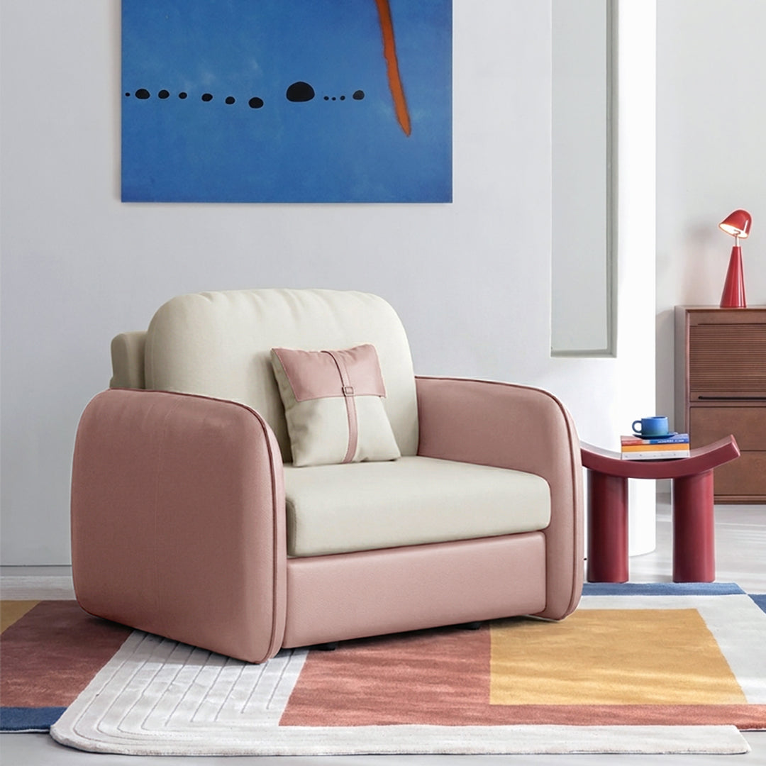 Caio Single Sofa Bed, Leathaire