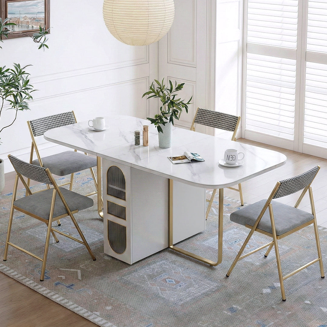 Weilai Concept Signature Folding Dining Table, White, Oval