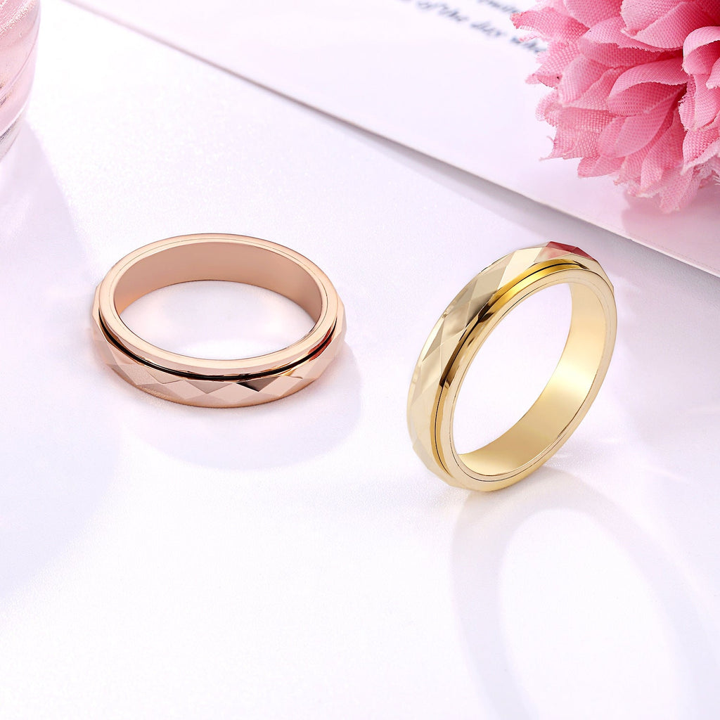 Tungsten Steel Turning Ring For Women Does Not Wear Index Finger