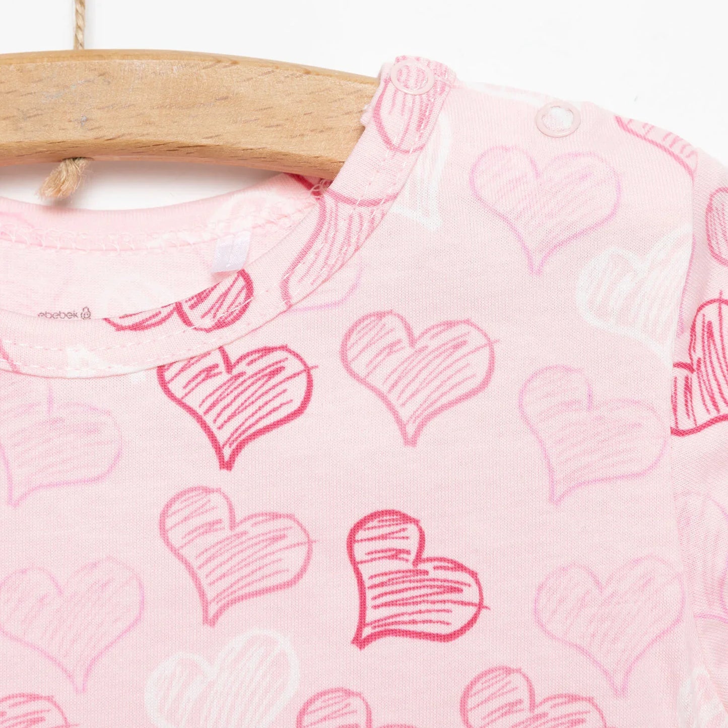 HelloBaby Newborn Girl Short Overalls - Pink