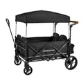 Wonderfold X4R Push and Pull Quad Stroller Wagon - Black