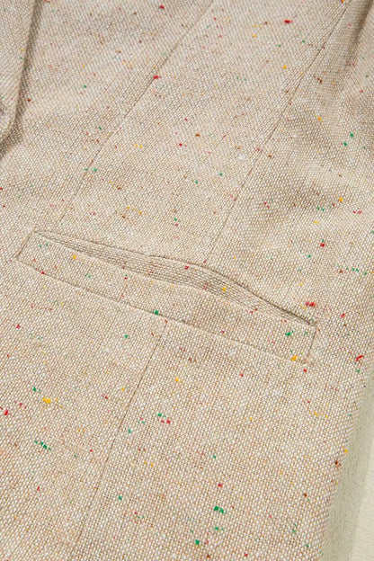 Light Beige Fitted Blazer Women UK