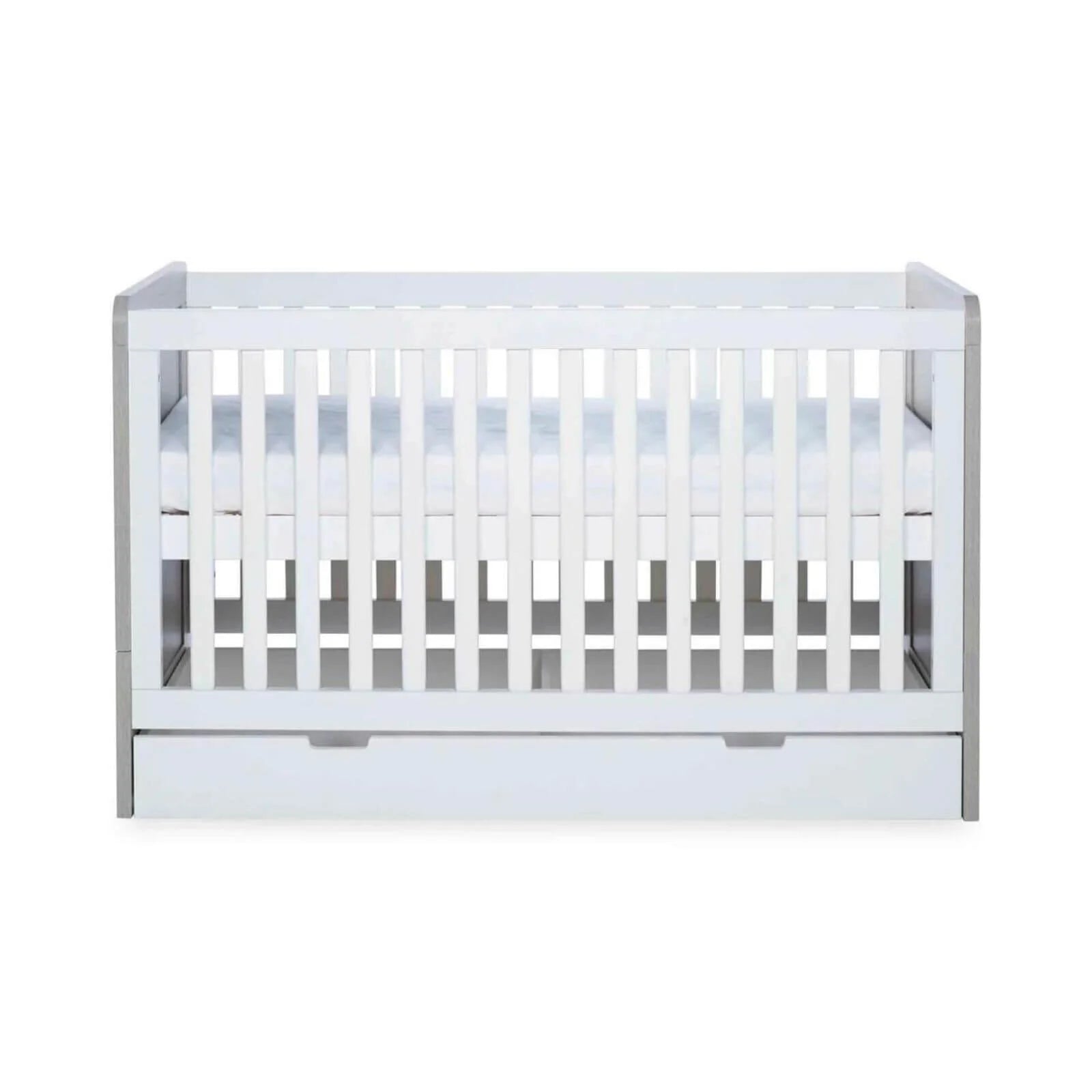 Ickle Bubba Pembrey Furniture Set Under Drawer Ash Grey & White 3 pcs - Premium Pocket Sprung Mattress