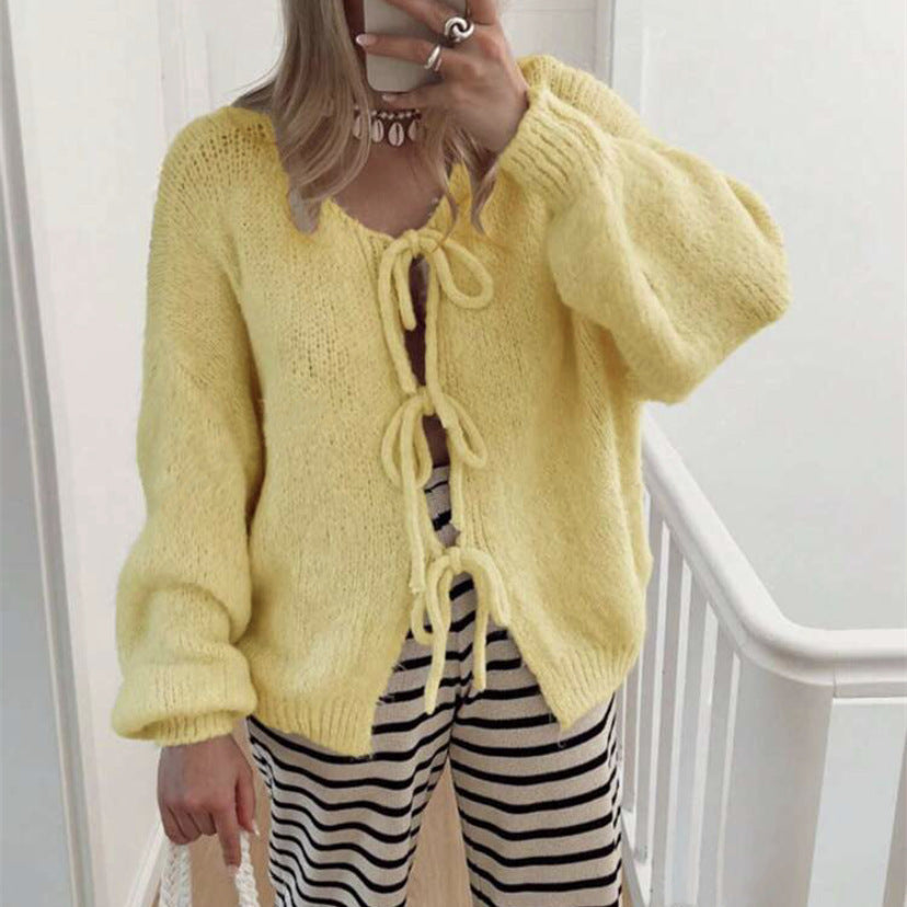 Solid Color Commute Simple Sweater Women