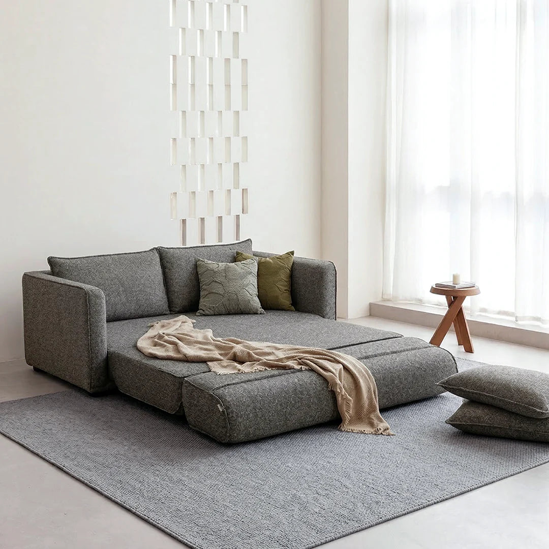 Barghouti Two Seater Sofa Bed, Linen