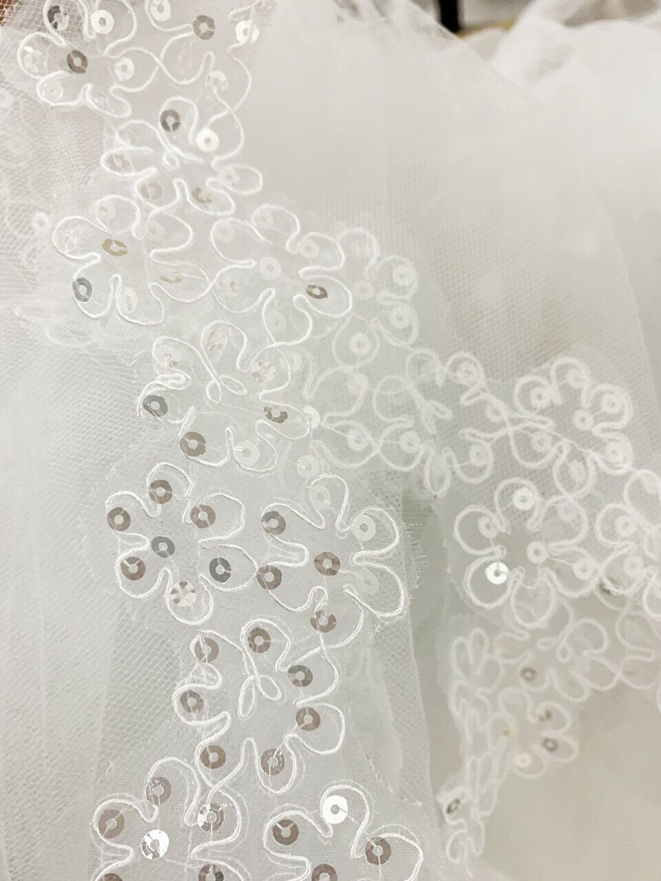 White Bridal Lace Veil on Comb Bride to Be Hen Night Bachelorette Wedding Party. Two Tier Veil.