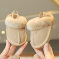 Suede Fleece-lined Cotton Shoes For Children's Walking