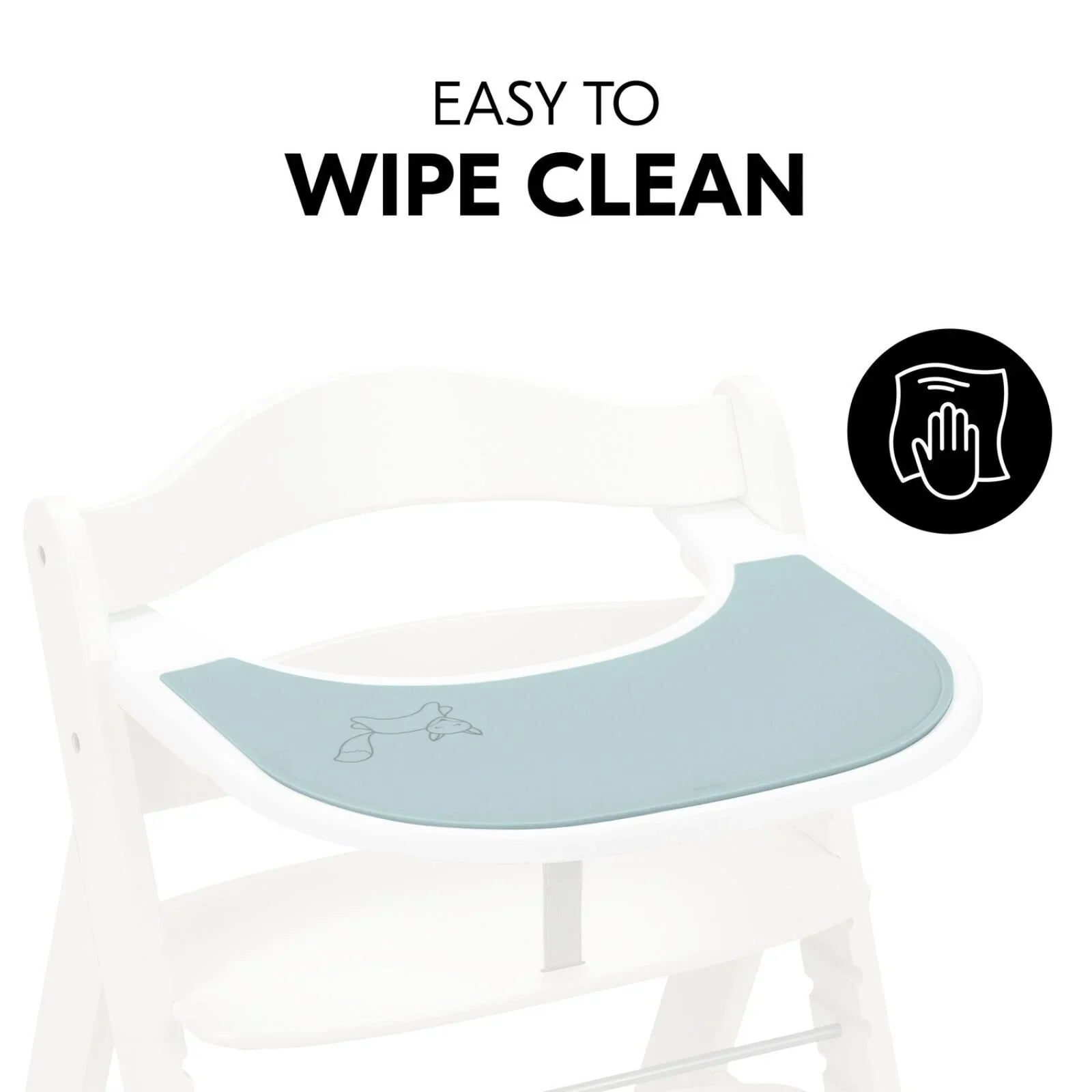 Hauck Highchair Tray Mat - Mint Fox