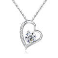 Zircon Heart-shaped Necklace For Women Mother's Day Gift Box Gift