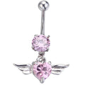 Heart-shaped Belly Button Puncture Human Body Jewelry
