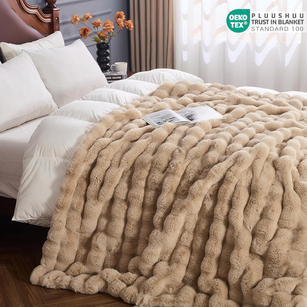 Luxury Faux Fur Throw Blanket