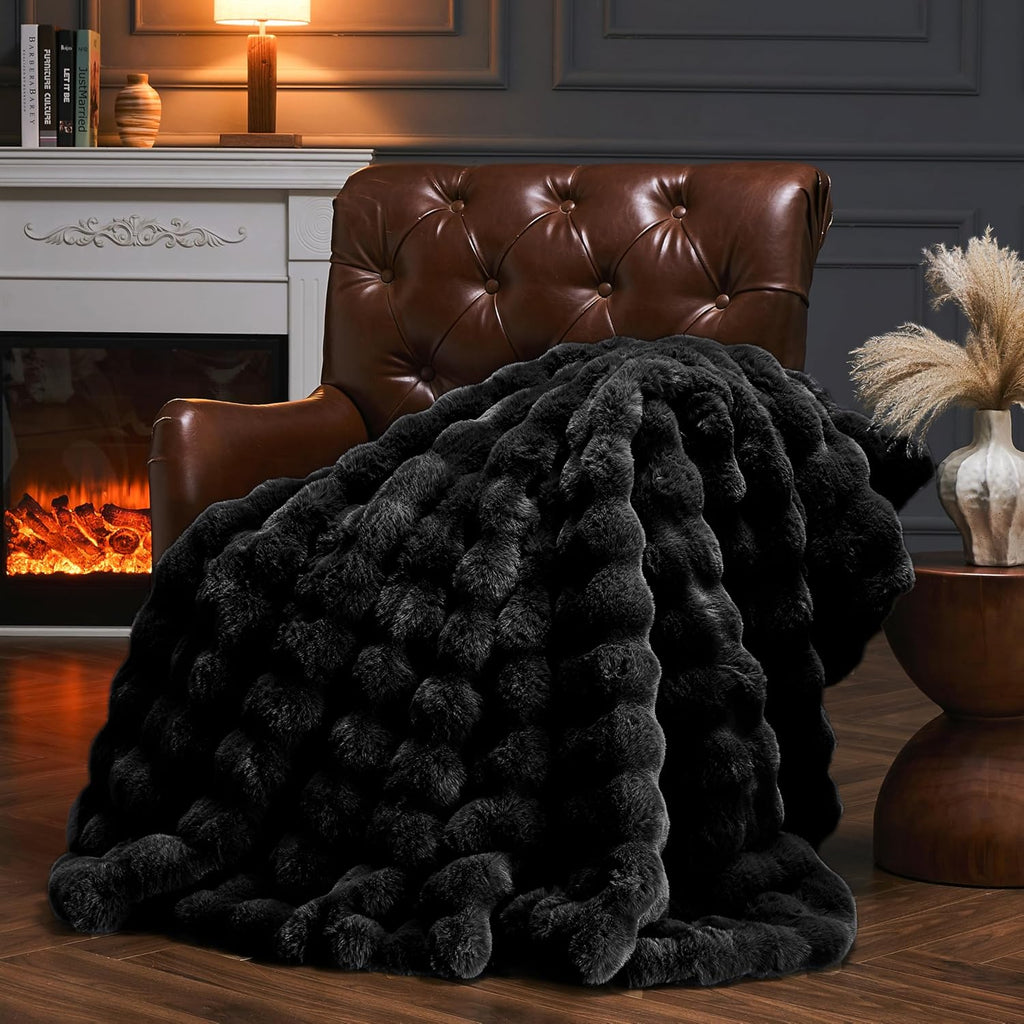 Luxury Faux Fur Throw Blanket