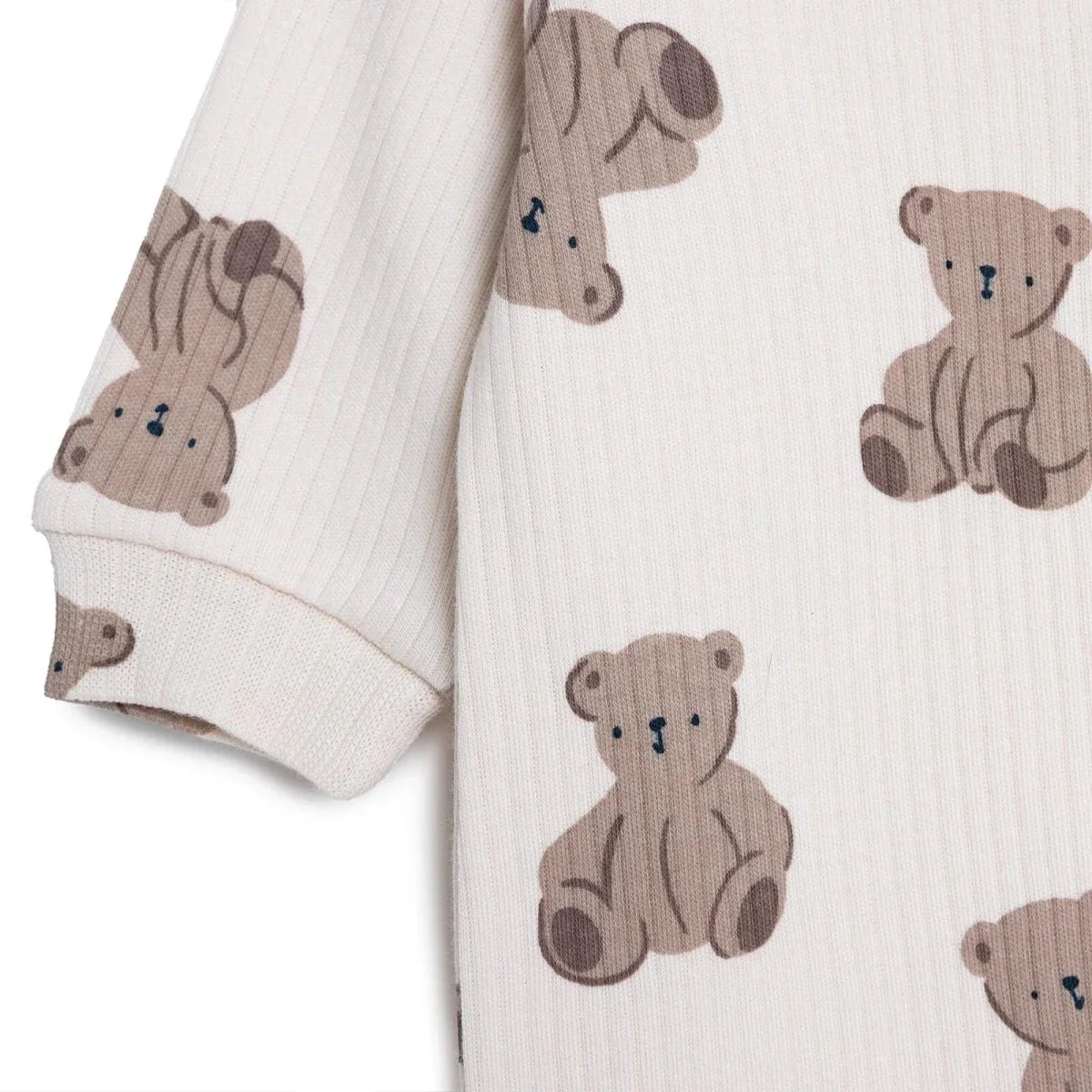 HelloBaby Bear Print Long Sleeve Footed Baby Sleepsuit (Newborn to 6-9 Months)