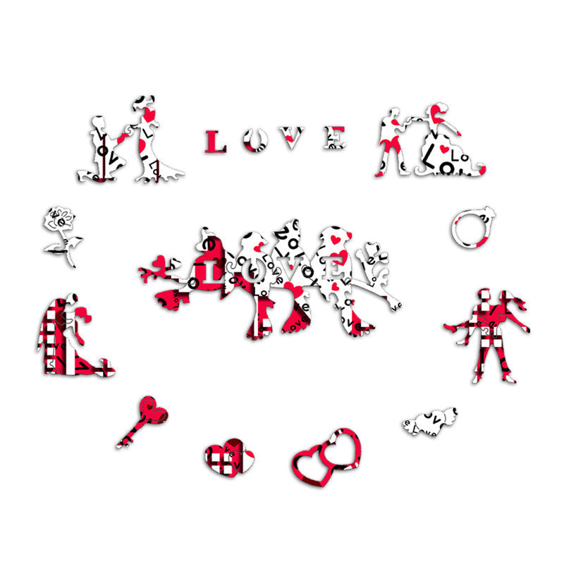 Irregular Alien Love's Challenge Wooden Puzzle