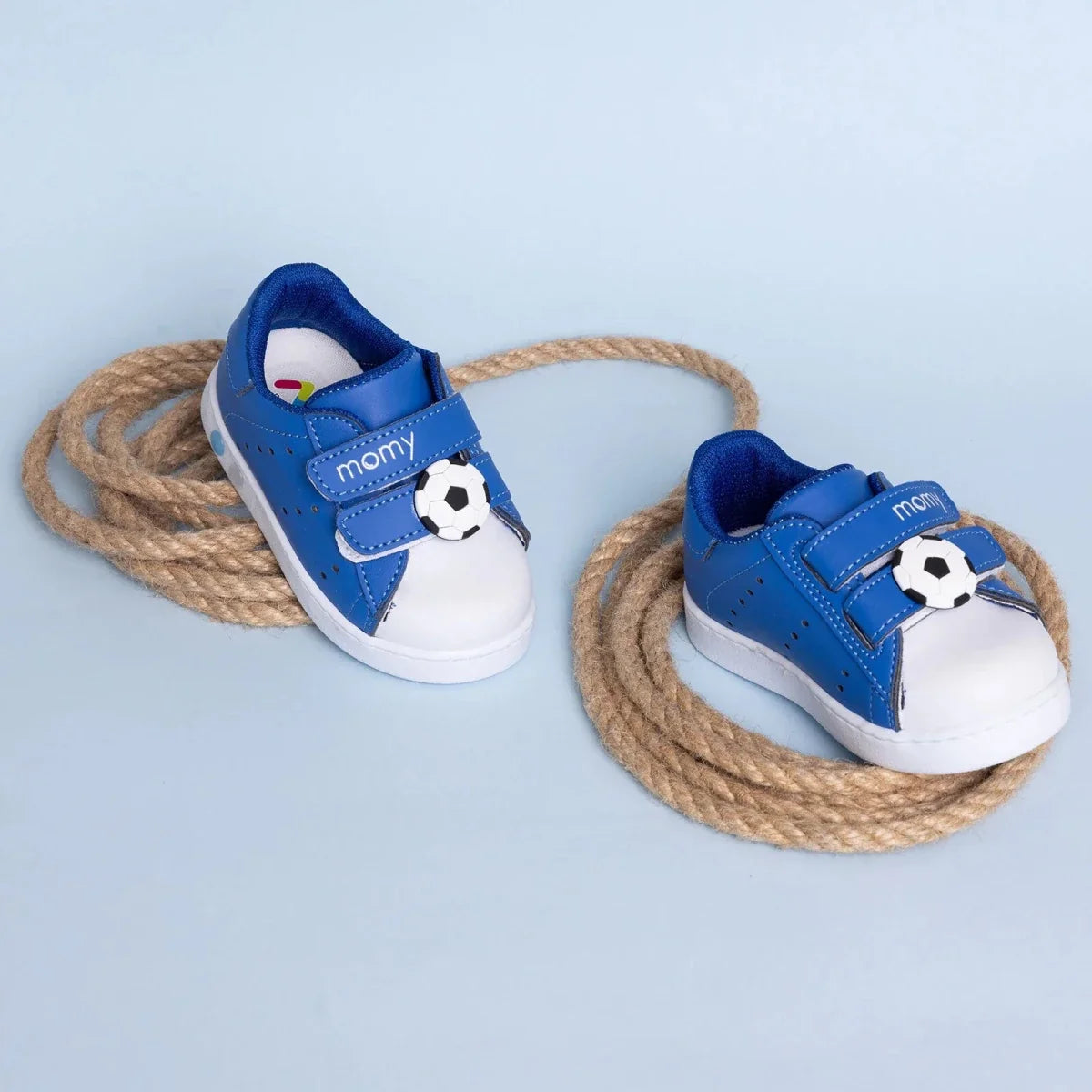 Football Print Faux Leather First Walker Baby Shoes