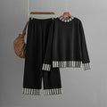 Women's Autumn And Winter Loose Pullover Two-piece Set