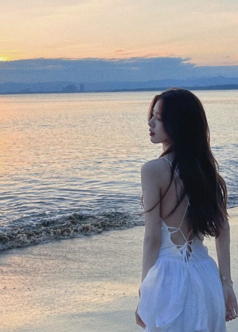 Super Fairy White Backless Suspender Dress Fairy Skirt