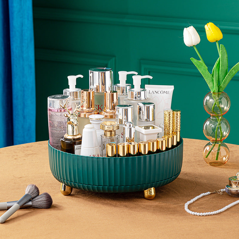 Home Light Luxury Cosmetic Storage Box Can Be Rotated