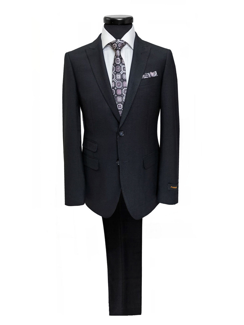 Black Two Button Slim Fit Suit