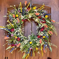 Simulated Plant Wildflower Wreath Ornament
