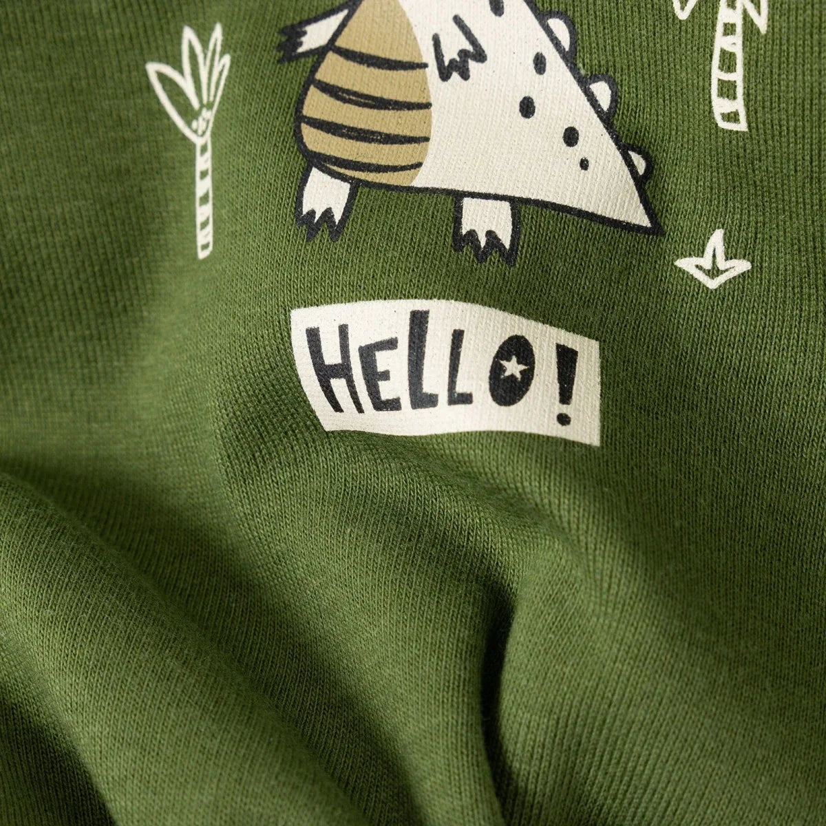 HelloBaby 2 Pack Dinosaur Print Short Sleeve Baby Bodysuits (1-3 Months to 2-3 Years)