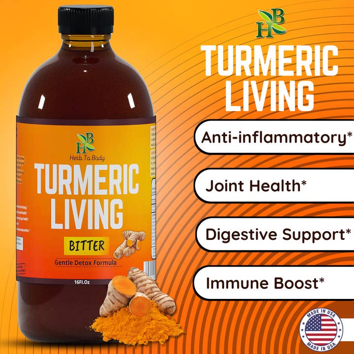 Turmeric Living Bitter  - Gentle Detox Formula 500ml