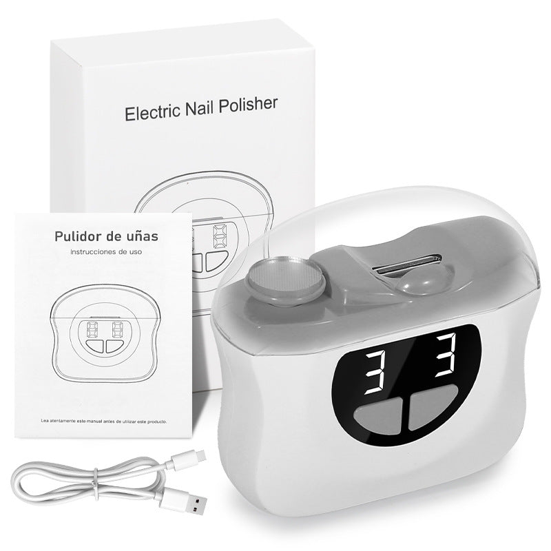 Electric Nail Clippers Nail Piercing Device Cutting And Grinding Integrated LED Lighting Lamp